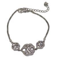 دستبند نقره تاج گوهر مدل TG278