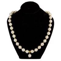 گردنبند مروارید و حدید مانچو مدل sf511 Hamed Gallery SF511 Pearl Necklaces