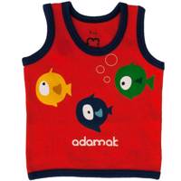 زیرپوش رکابی نوزادی آدمک مدل Fish - Adamak Fish Baby Singlet