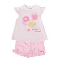 ست لباس دخترانه نیلی مدل Three Flower Nili Three Flower Baby Girl Clothing Set