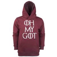 هودی زرشکی زنانه سون پی ام مدل OH MY GOT Seven PM OH MY GOT Hoodie For Women