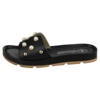 صندل تخت زنانه مسعود مدل 2724 مشکی Masoud 2724 Flat Sandals