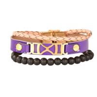 دستبند چرمی کهن چرم مدل BR165-18 - Kohan Charm BR165-18 Leather Bracelet