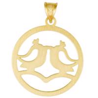 آویز گردنبند طلا 18 عیار رزا مدل N003 Rosa N003 Gold Necklace Pendant Plaque