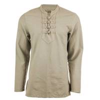 پیراهن آندیا چهارگره نخودی Andya Pattern 11 Long Sleeve Shirt For Men