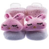 پاپوش عروسکی بیبی ساکس طرح خانم خرگوشه Baby Socks Mrs. Rabbit Puppet Footwear