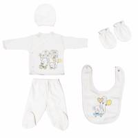 ست لباس نوزادی ببیتوف مدل 860Blue Bebitof 860Blue Baby Clothes Set