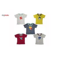 ست تیشرت کارترز مدل 601-18-2 بسته 5عددی 12تا18ماه carters 601-2 tshirt 5pack