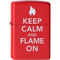 فندک زیپو مدل Keep Calm And Flame کد 28671 Zippo Keep Calm And Flame 28671 Lighter