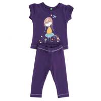 ست لباس دخترانه بنتون مدل 1479 Benetton 1479 Baby Girl Clothing Set