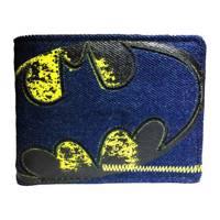 کیف پول بیو ورد مدل Batman Blue Jeans