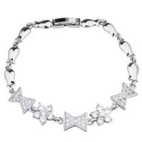 دستبند طرح گل و پروانه كد 180071