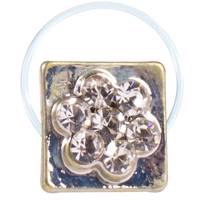 انگشتر پا طرح گل مربعی مدل Toe Ring