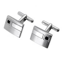 دکمه سر دست الیور وبر مدل فنس جت 0701 Oliver Weber 0701 Fence Jet Cufflinks