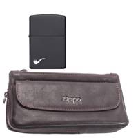 ست فندک و کیف پیپ زیپو مدل pl218 Pipe Zippo pipe bag and lighter 218pl