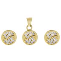 نیم ست طلا 18 عیار رزا مدل SG43 Rosa SG43 Gold Half Set
