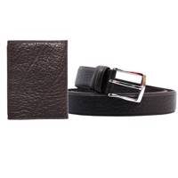 ست هدیه چهارنظم مدل 24018DBrK 4nazmleather 24018DBrK Leather Gift-Set