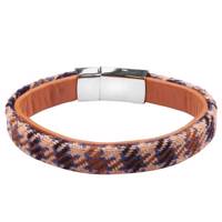 دستبند چرمی آتیس کد I1500SLVBAR Atiss I1500SLVBAR Leather Bracelet