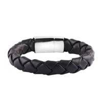 دستبند چرمی آتیس کد I1100SLVB - Atiss I1100SLVB Leather Bracelet