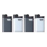 فندک دیجیپ مدل کربن بسته 4 عددی Djeep Carbon Fiber Lighter Pack Of 4