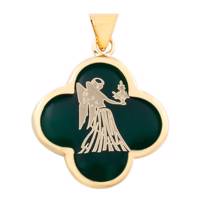 آویز گردنبند طلا 18 عیار مرجان مدل 0135 Marjan 0135 Gold Necklace Pendant Plaque