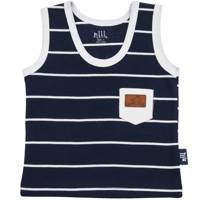 زیرپوش رکابی نوزادی نیلی مدل Navy Blue Stripes Nili Navy Blue Stripes Baby Singlet