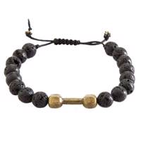 دستبند نوژین مدل باربل لاوا Nojin Barbell Lava Bracelet