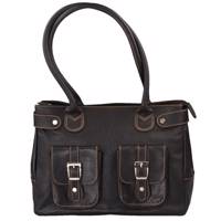 کیف دوشی چرم طبیعی کهن چرم مدل V89-3 Kohan Charm V89-3-Leather shoulder Bag