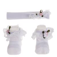 ست هدبند و جوراب نوزادی یومسه مدل 4002W Yumese 4002W Baby Headband And Socks Set