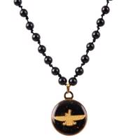 گردنبند ورق طلا گالری الون طرح فروهر کد 198082 Alone 198082 Faravahar Gold Necklace