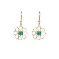 گوشواره طلا 18 عیار ترنج مدل TE14