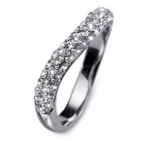 انگشتر کریستال الیور وبر مدل بریل نقره ای 41080RM Ring Brill rhod. crystal