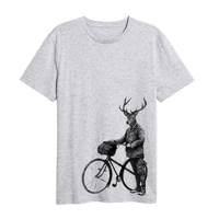 تی شرت ماسادیزان مدل گوزن دوچرخه سوار کد 217 Masa Design Tshirt Deer Cyclist 217