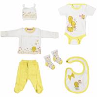 ست لباس نوزادی عزیز ببه مدل 005167 Aziz Bebe 005167 Baby Clothes Set