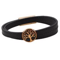 دستبند ورق طلا گالری الون طرح درخت کد 198097 Alone 198097 Tree Gold Bracelet