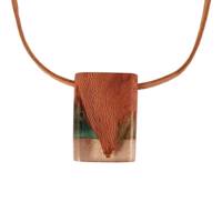 گردنبند چوب و رزین اکسار کد 122 Exar necklace wood and resins code 122