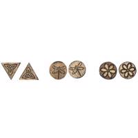 گوشواره کارول مدل CAH001 بسته 3 عددی Carol CAH001 Earring Pack Of 3