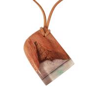 گردنبند چوب و رزین اکسار کد 111 Exar necklace wood and resins code 111