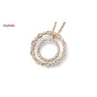 گردنبند الیوروبر مدل حقیقت کد 11735 Pendant Motif gold crystal