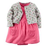 ست پیراهن و ژاکت کارترز مدل 121G828 Carters 121G828 Dress And Cardigan Set