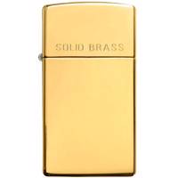 فندک زیپو مدل Slim Solid Brass کد 1654