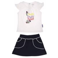 ست لباس دخترانه آدمک مدل 2432001W Adamak 2432001W Baby Girl Clothing Set