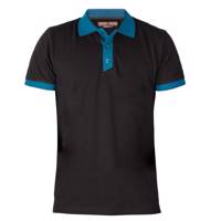 پولوشرت مردانه سیمپل مدل KAJ-Black-Cyan simplewears