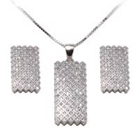 نیم ست نقره شهر جواهر مدل SJ-ZSE023 Shahrejavaher SJ-ZSE023 Silver Half Set