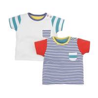 ست تی شرت آستین کوتاه مادرکر مدل B2241 بسته 2 عددی Mothercare B2241 Baby T Shirt With Short Sleeve Set Pack of 2