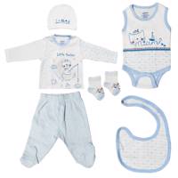 ست لباس نوزادی عزیز ببه مدل 005176 Aziz Bebe 005176 Baby Clothes Set