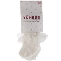 جوراب شلواری سفید صدفی یومسه مدل 3643 Yumese White Shells 3643 Pantyhose