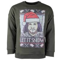 پولیور سبز مردانه سون پی ام مدل Let It Snow Christmas - Seven Pm Let It Snow Christmas Sweater For Men