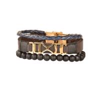 دستبند چرمی کهن چرم مدل BR159-7 Kohan Charm BR159-7 Leather Bracelet