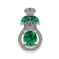 آویز طلا اونیکست مدل Emerald 1628 Onixset 1628 Emerald Gold Pendant